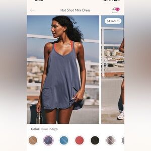 Hot Shot Mini Dress Size S, Blue Indigo color